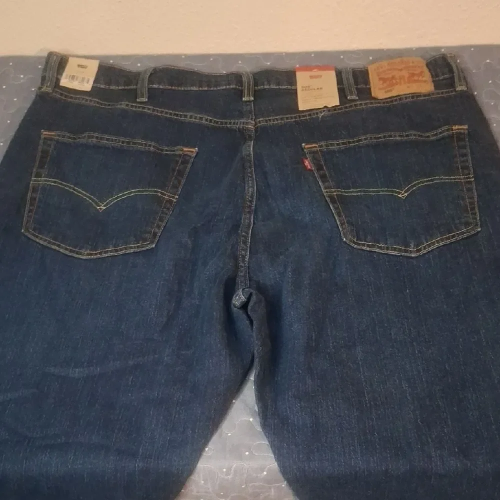 Levi's 505 Men's Dark Blue Straight Leg Jeans size 44 x 29 NWT